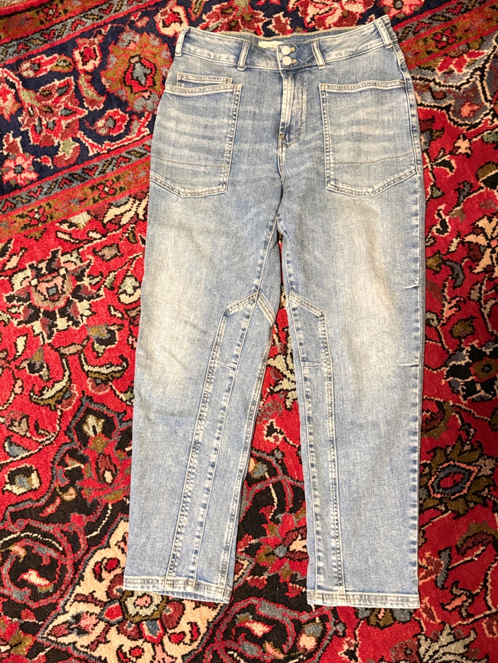 Pilcro Light Blue Barrel-Leg Jeans Sz 29